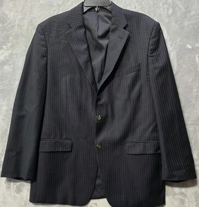 Vintage Lauren Ralph Lauren Anzug Jacke Sport Mantel Blazer 44R blau gestreift lesen - Bild 1 von 9