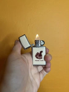 Vintage 1979 Texas A&M Gig Em Aggies Zippo Slim Feuerzeug - Bild 1 von 5