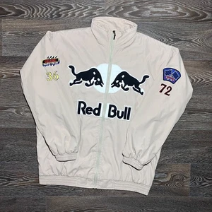 Vintage RED BULL Big Logo Deluxe Circuits Grand Prix Racing Jacket size XXLarge - Picture 1 of 19