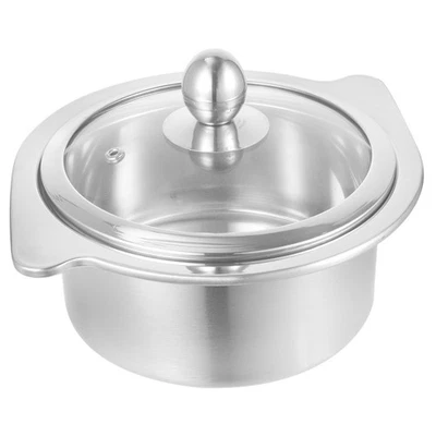  Pentola Pasta Di Zuppa Con Coperchio Piccola in Acciaio Inossidabile - Immagine 1 di 4