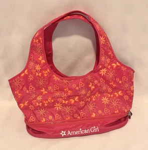 American Girl Puppe Rosa & Orange Print Tragetasche Tragetasche - Bild 1 von 5