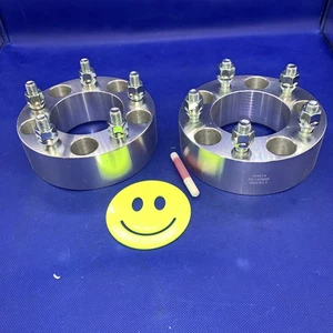 ๐ฅ2" Wheel Spacers Adapter 5 lug - 5x5/5x5 - 1/2-20 Studs 2 Spacers - Picture 1 of 5