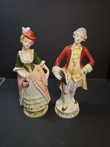 Paar schöne alte Porzellan Figuren Made in Occupied Japan 1945 - 1952 - Bild 1 von 5