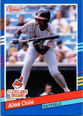 1991 Donruss #383c Alex Cole - Image 1 of 2