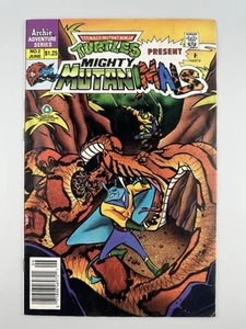 TEENAGE MUTANT NINJA TURTLES   PRESENTS MIGHTY MUTANIMALS # 2 1992 ARCHIE SERIES - Picture 1 of 3