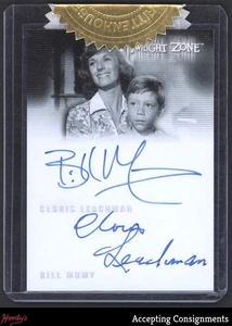 2019 Rittenhouse Twilight Zone Rod Serling Cloris Leachman / Bill Mumy AUTO - Picture 1 of 2