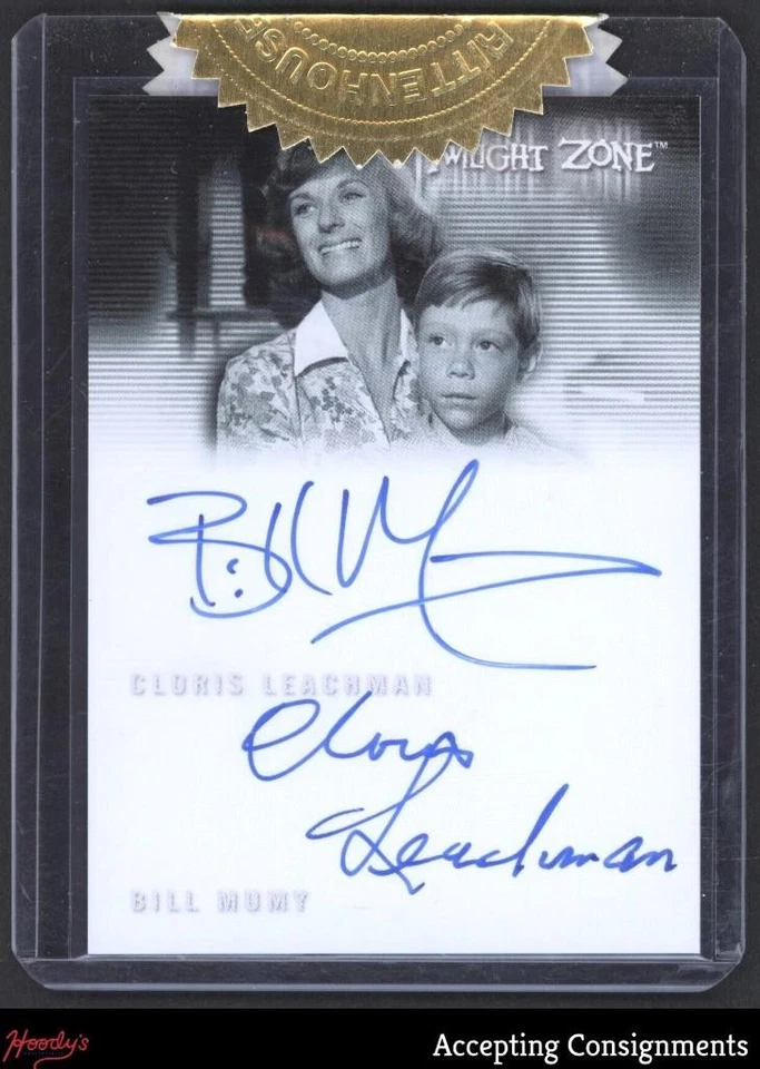 2019 Rittenhouse Twilight Zone Rod Serling Cloris Leachman / Bill Mumy AUTO - Image 1 of 2