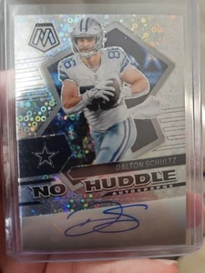 2022 Panini Mosaic No Huddle Disco Football Dalton Schultz Auto Dallas Cowboys - Picture 1 of 4