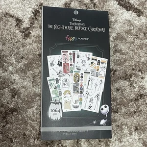 Disney Happy Planner The NIGHTMARE BEFORE CHRISTMAS 1064 Sticker Book New 2022 - Picture 1 of 2