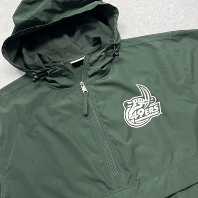 Cortavientos Charlotte 49ers Champion 1/2 Cremallera Frontal Bolsillo con Capucha Hombres S Verde Foto 1 de 4