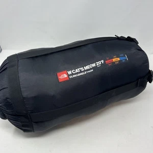 The North Face SLEEPING BAG Women L Cats Meow Climashield Prism Blue Gray 20F-7C - Picture 1 of 9