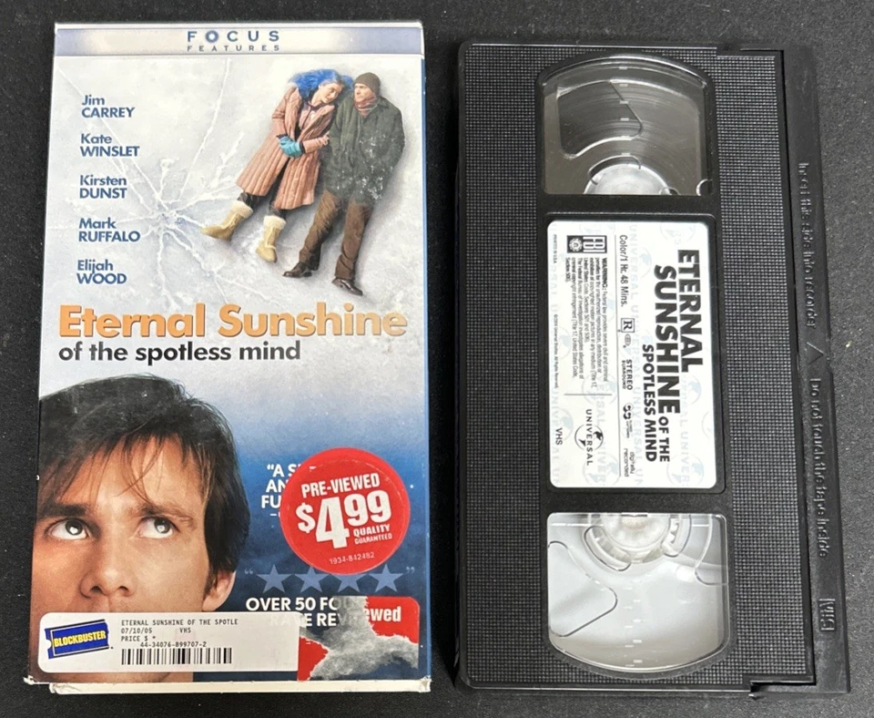 Eternal Sunshine Of The Spotless Mind VHS Jim Carrey Kate Winslet Kirsten Dunst - Image 1 of 4