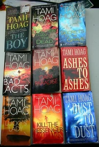 U Pick 3 Tami Hoag romantischer Spannung Thrilller ASCHE ~ STAUB ~ JUNGE ~ DAME ~ GRAB ~ HALTER - Bild 1 von 6