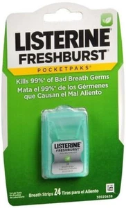 Listerine Pocket Pak12x 24 strips Fresh Burst Breath freshners - Picture 1 of 1