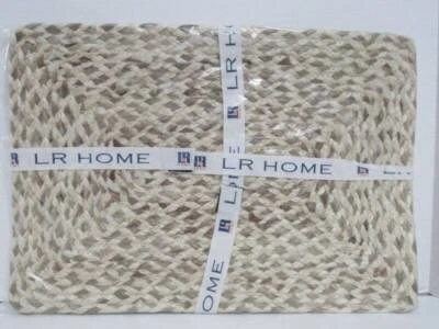 Pottery Barn Hand-Braided Jute Place-mats - Set of 4, Multi-Color Jute  NWT - Image 1 of 4