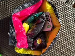 NWT Stio Hometown Down Scarf Butterfly Abyss Flux Snap Closure Retail $99 NEW - Picture 1 of 12