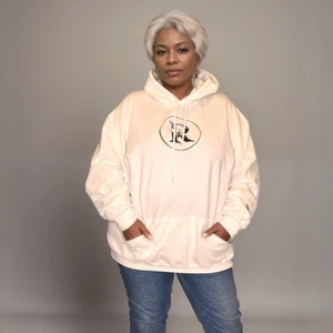 ROCKTHOSECURVES SUDADERA CON CAPUCHA MUJER FIRMA R BEE - Imagen 1 de 5