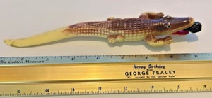Vintage - Made in Occupied Japan - 8" Alligator Eating Man Brieföffner - AMERICA - Bild 1 von 7