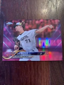 Josh Hader 2018 Topps Chrome Update Series All-Star Game PINK Refractor #HMT79 - Picture 1 of 2