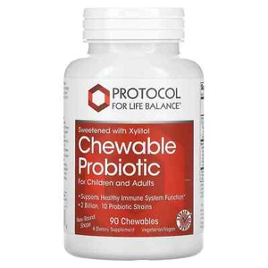 2 X Protocol for Life Balance, Chewable Probiotic, For Children and Adults, 90 C - Picture 1 of 2