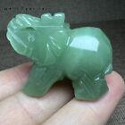 1 Pc Natural Aventurine Jade Carved Elephant Skull Quartz Crystal Healing 1.8"