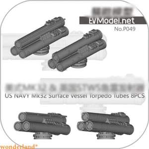 EVModel P049 1/700 US NAVY Mk32 Surface Vessel Torpedorohre 8 Stück Plastikmodell - Bild 1 von 1