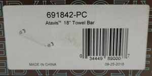 Brizo 691842-PC Atavis 18" Towel Bar - Polished Chrome - Picture 1 of 3