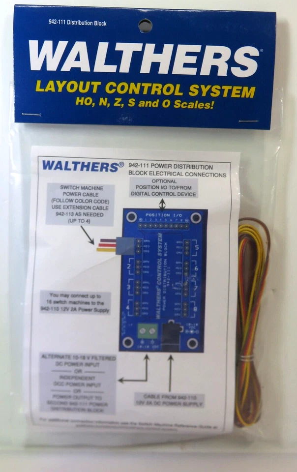 Walthers Controls 942-111 Layout Control System Distribution Block - Image 1 of 3