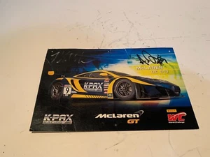 Signed KPAX Racing McLaren 12C GT3 Promo Card | Robert Thorne and Alex Figge - Picture 1 of 4