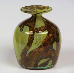 Amdwa Etched To The Base Art Glass Studio Mundgeblasene Kunstglasvase. 5 3/4" H - Bild 1 von 13