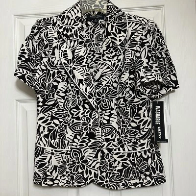 Perceptions New York Womens Floral Blazer Brown/ Ivory Size 10 (blazer Only) - Image 1 of 4