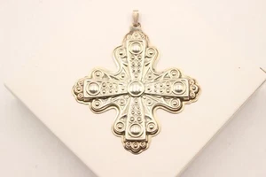 Original Reed and Barton STERLING SILVER Annual Christmas Cross Ornament 1972 - Picture 1 of 5