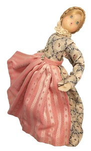 7" Vintage Pauline Leidel Spreen Western Germany Wax Dancing Doll Tree Topper - Picture 1 of 19