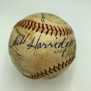 Will Harridge Warren Giles Bucky Harris Hanks Greenberg Signed Baseball JSA COA - Picture 1 of 10