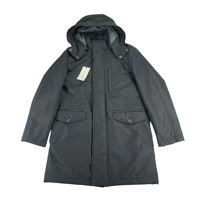 Abrigo Parka Coche Cole Haan Para Hombre Bonded Negro S Foto 1 de 4