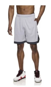 AND1 Pantaloncini Uomo e Grande Uomo Offense 8", fino alla Taglia 3XL (Grigio/Nero) - Foto 1 di 4