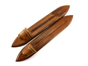 Cornwall Wood Products WANDLEUCHTER 2er Set Kegel Kerzenhalter Vintage USA - Bild 1 von 17