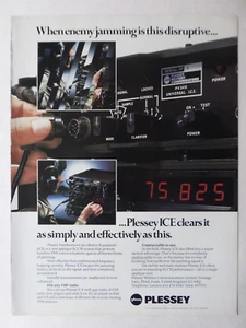 1/1984 PUB PLESSEY ICE ECCM VHF COMMUNICATIONS JAMMING RADIO ORIGINAL AD - Picture 1 of 1