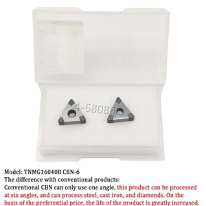 TNMG160408 CBN /TNGA/TNMG332 Inserto de carburo de acero endurecido hecho de nitruro de boro - Imagen 1 de 6