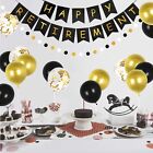 2*Happy Retirement Girlande Luftballons mit Schärpe Ruhestandsparty Dekorationen