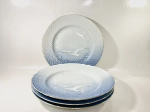 4x Bing & Grondahl Royal Copenhagen Seagull Gold Rim Dinner Plates 25 - Picture 1 of 10