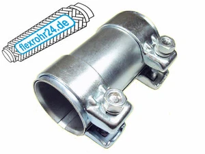 Auspuffrohrverbinder Doppelschelle Schelle Verbinder Universal Ø 40 x 125mm NEU - Bild 1 von 2
