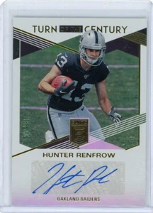 2019 Panini Elite Football Turn Of The Century Rookie Auto TC-HR2 Hunter Renfrow - Picture 1 of 2