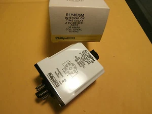 ECG Timer Relay RLY4075M = NTE R30-11A10-120M DPDT,NIB/NOS - Picture 1 of 3