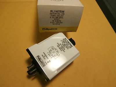 ECG Timer Relay RLY4075M = NTE R30-11A10-120M DPDT,NIB/NOS - Image 1 of 3