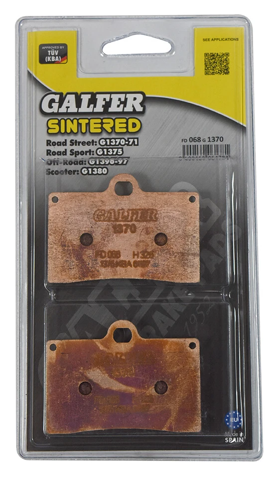 Pastillas de freno delanteras Galfer para gasolina-gasolina SM 125 (2T) Supermotard 2003-2006 Foto 1 de 1