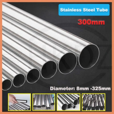 Edelstahl Rohr Rundrohr V2A Stahlrohr Geländerrohr Durchmesser 8-325mm L=300mm - Bild 1 von 4