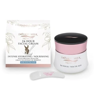 Crema facial 24 horas leche de burro y té verde 50 ml de la isla de Rodas - Imagen 1 de 1