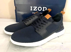 NUEVO IZOD Para hombres Bannister Espuma con Memoria Zapatos Deportivos con Cordones - Elige Talla - Azul Marino - Imagen 1 de 8