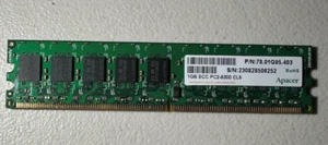 Apacer 4x1GB (4GB) 78.01G95.400 DDR2 1GB PC5300 ECC Registered RAM Memory Kit - Picture 1 of 1